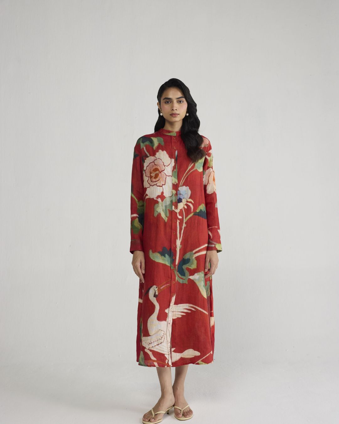 BARA LINEN SHIRT DRESS