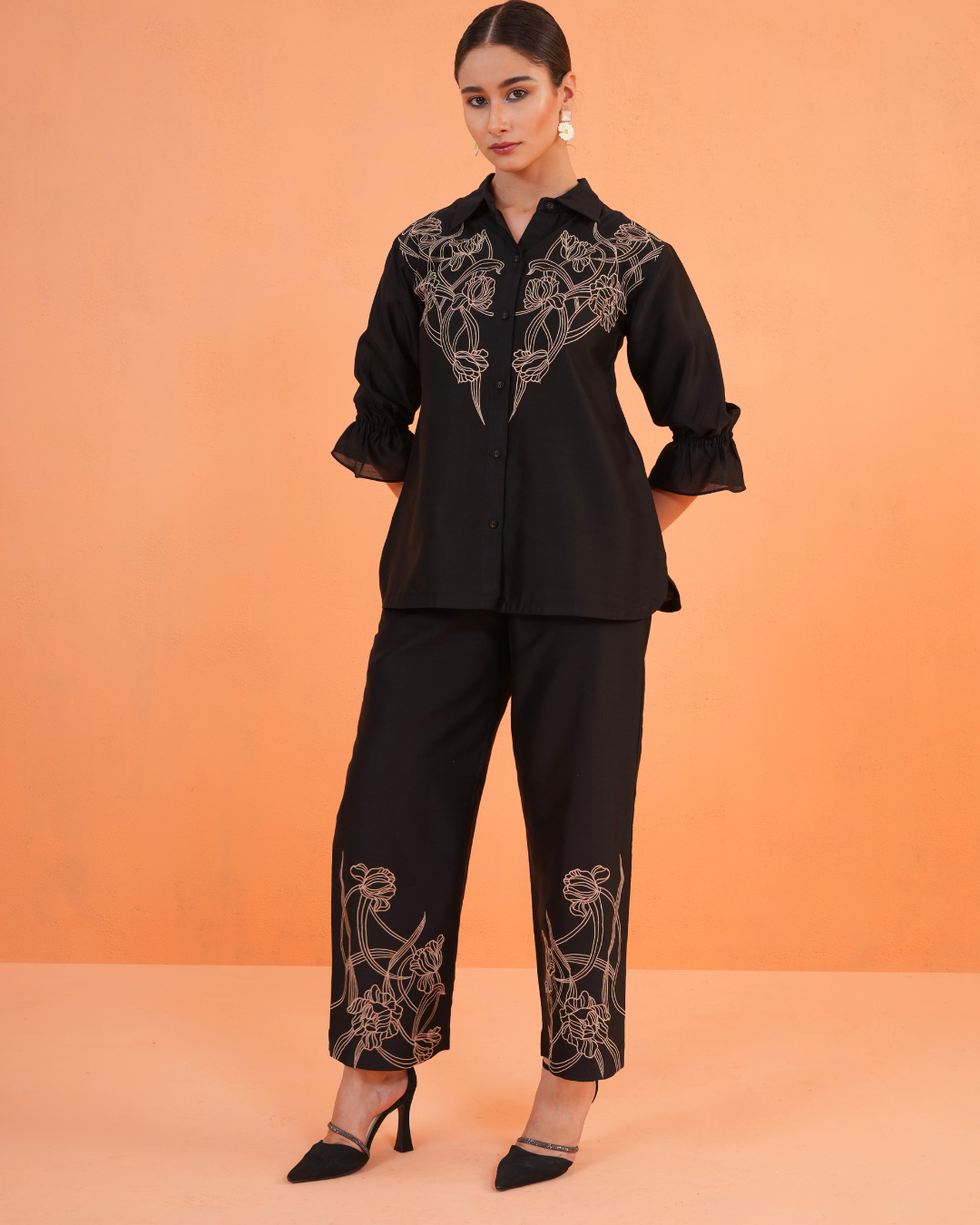ORIGANI Black Oasis Co-ord Set