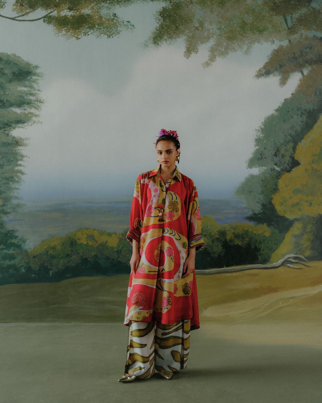 Crimson Story Kurta Set