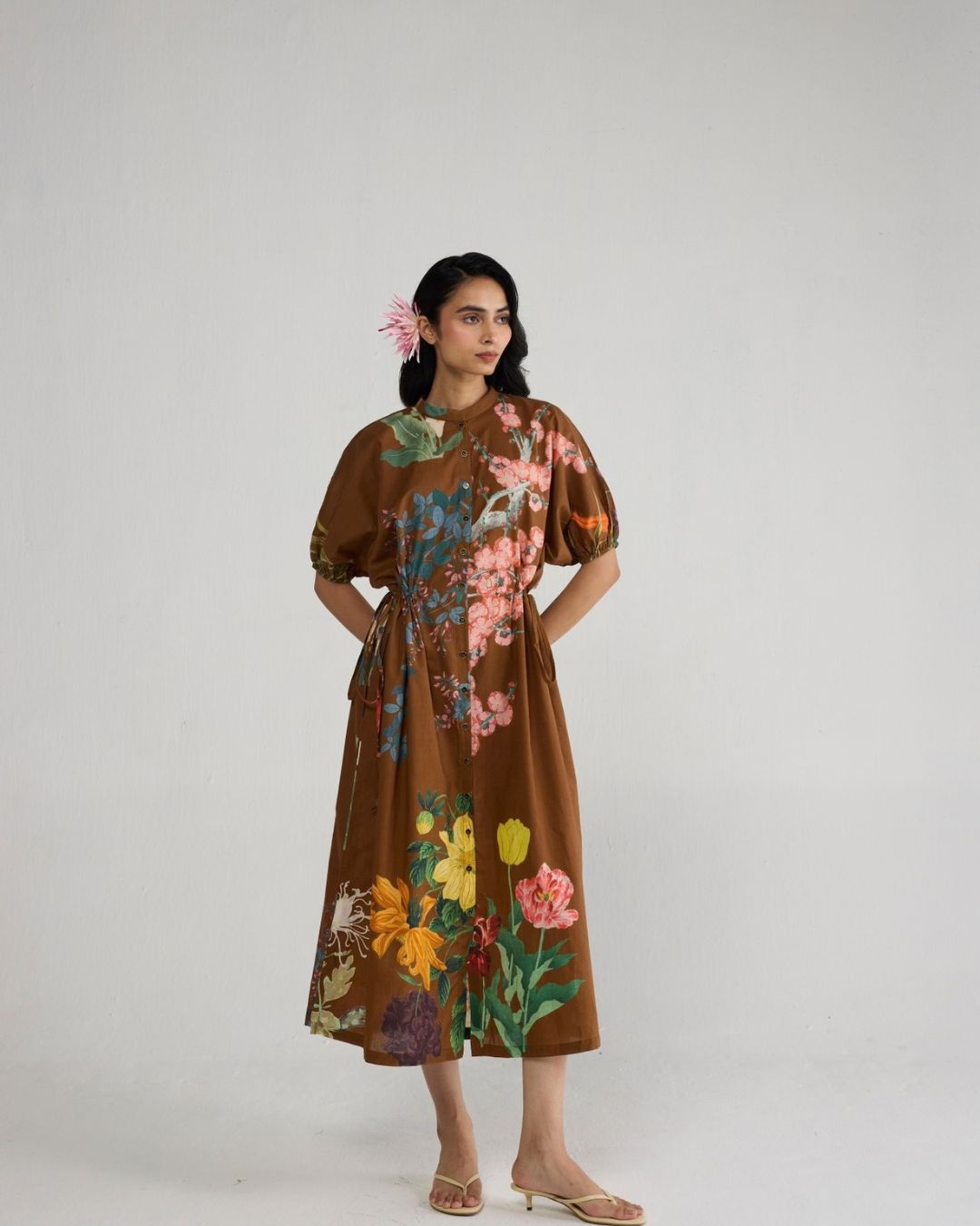 Emi Side Tie Up Dress