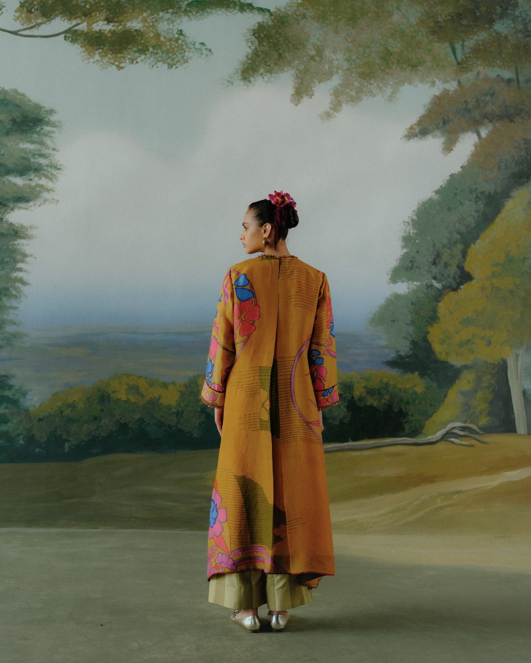 Ochre Garden Kurta Set