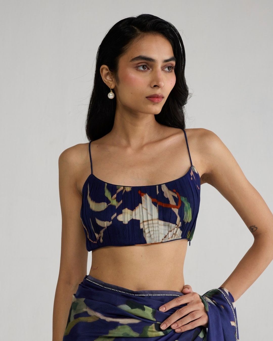 Fuji Crepe Ruched Blouse