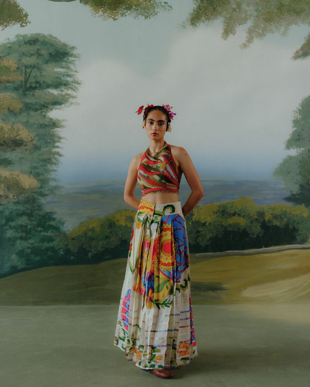 Summer Meadow Skirt Set