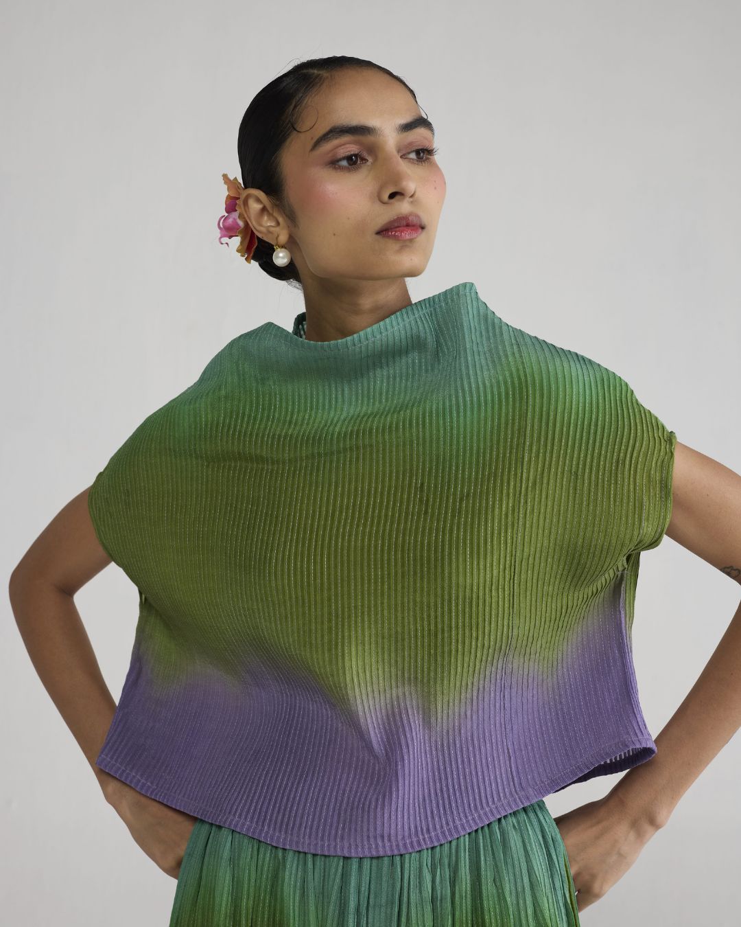 Hana Pintucks Top