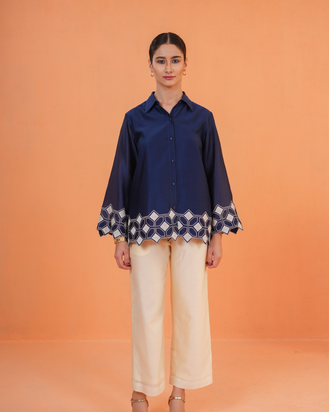 ORIGANI Blue Symphony Co-ord Set