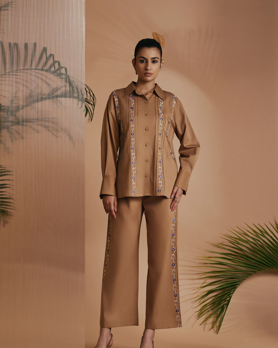ORIGANI Brown Reverie Shirt