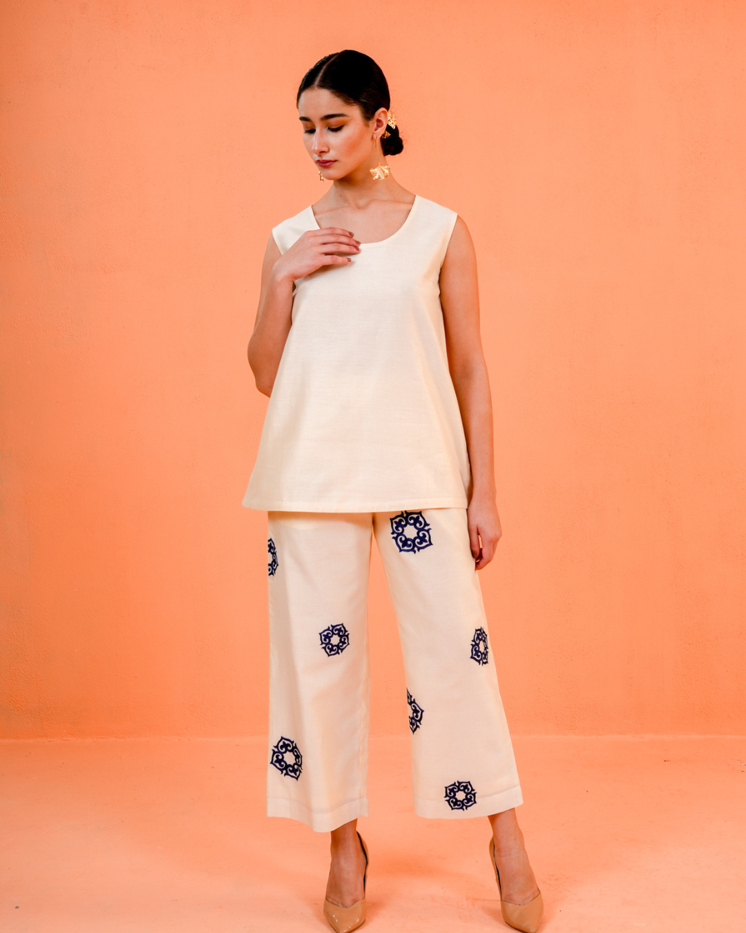 ORIGANI Blue Ivory Celestial 3 Pcs Set