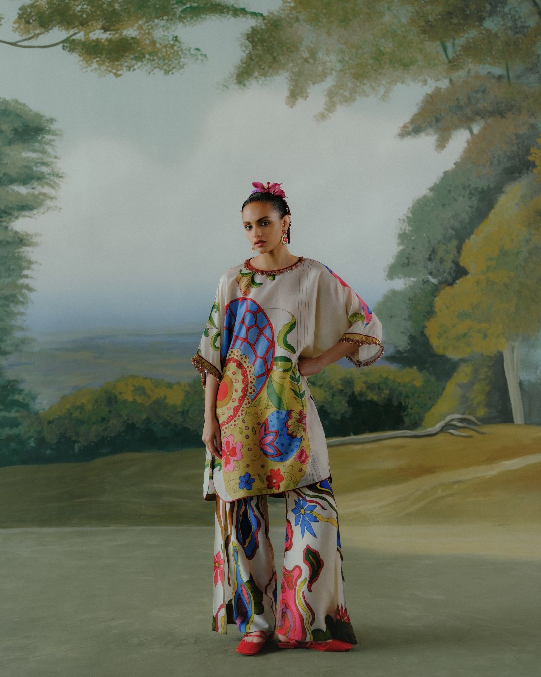 Playful Bloom Kurta Set