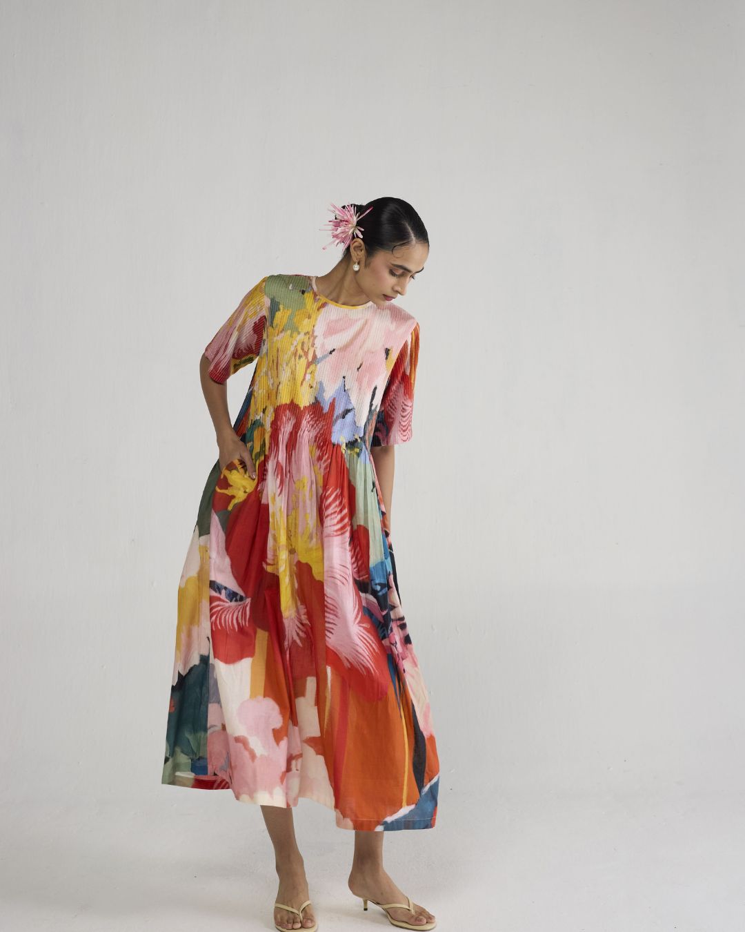OBU PINTUCKS DRESS