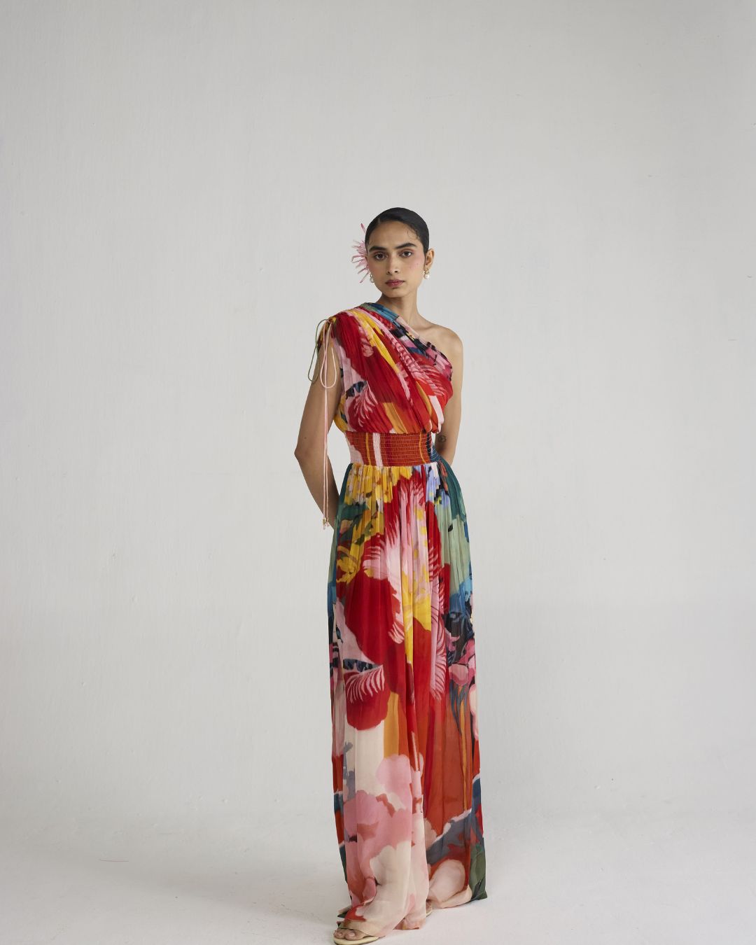 OBU ONE SHOULDER DRESS