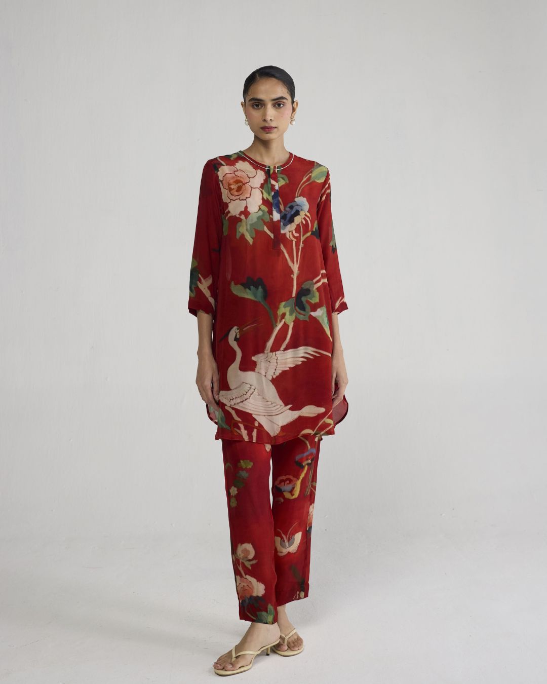 BARA CREPE SHORT KURTA SET