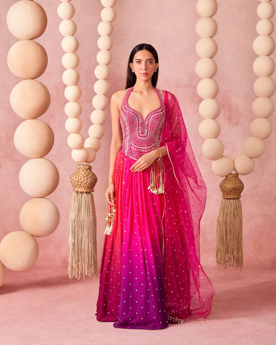 JUGNU OMBRE LEHENGA