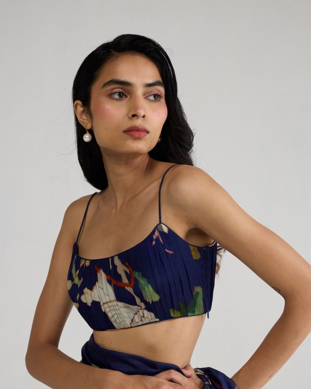 Fuji Crepe Ruched Blouse