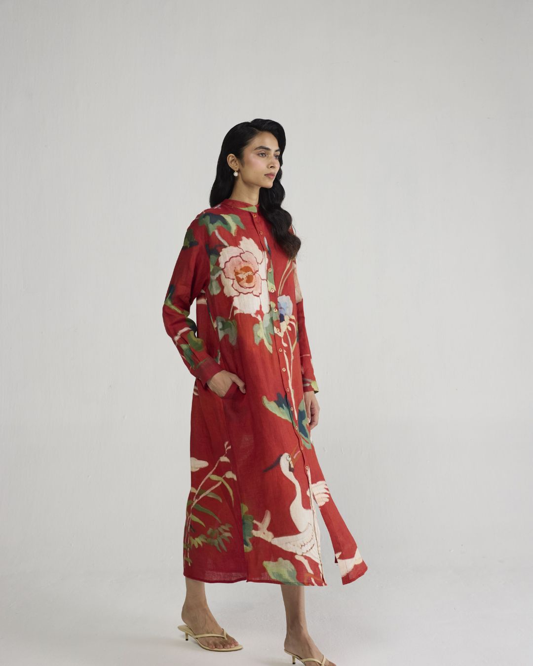 BARA LINEN SHIRT DRESS