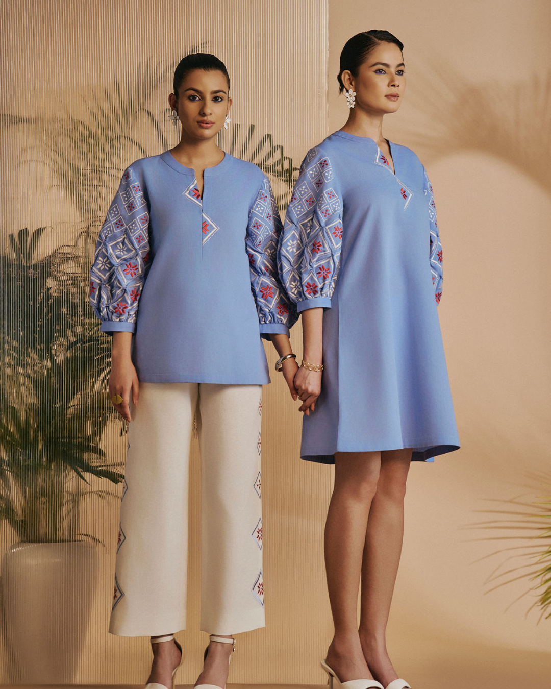 ORIGANI Blue Rainforest Blouse