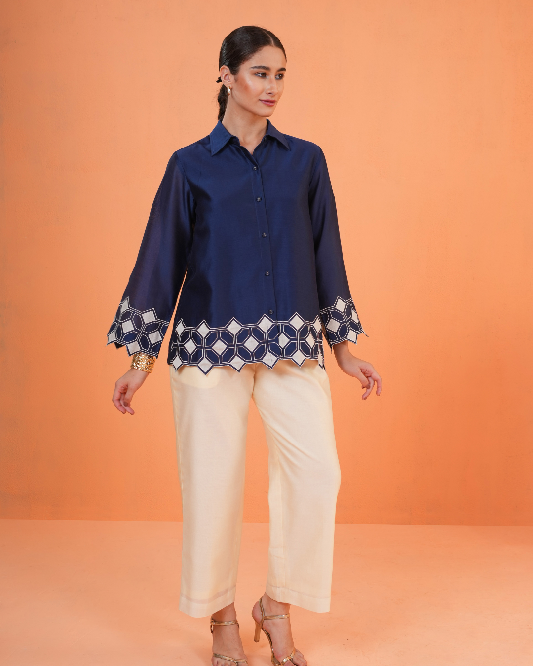 ORIGANI Blue Symphony Co-ord Set