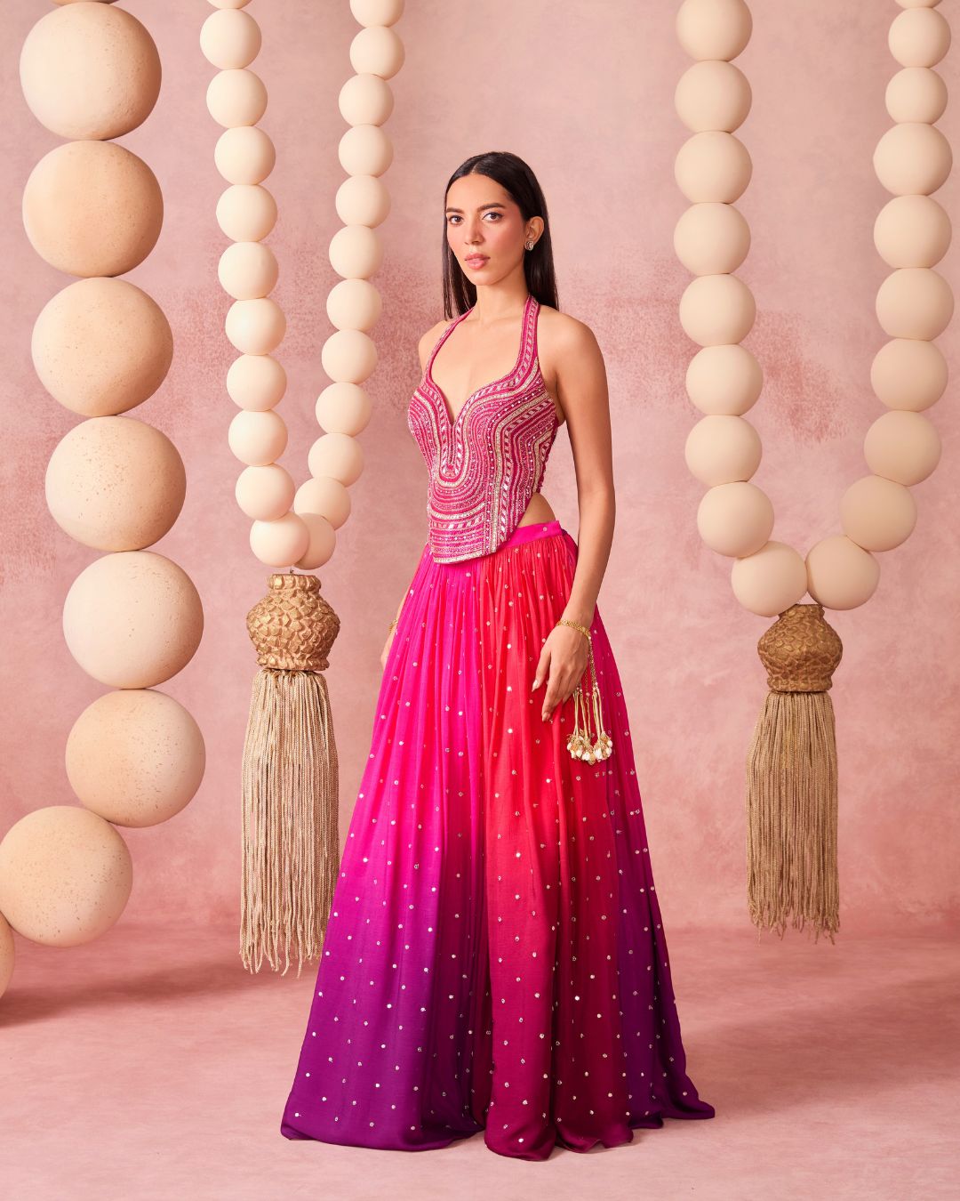 JUGNU OMBRE LEHENGA
