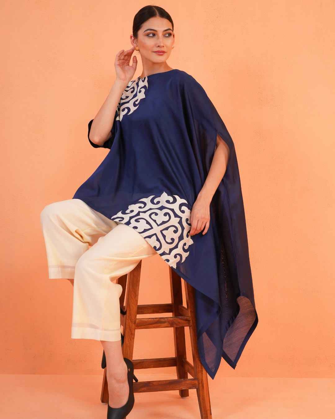 ORIGANI Blue Souk Tunic Set