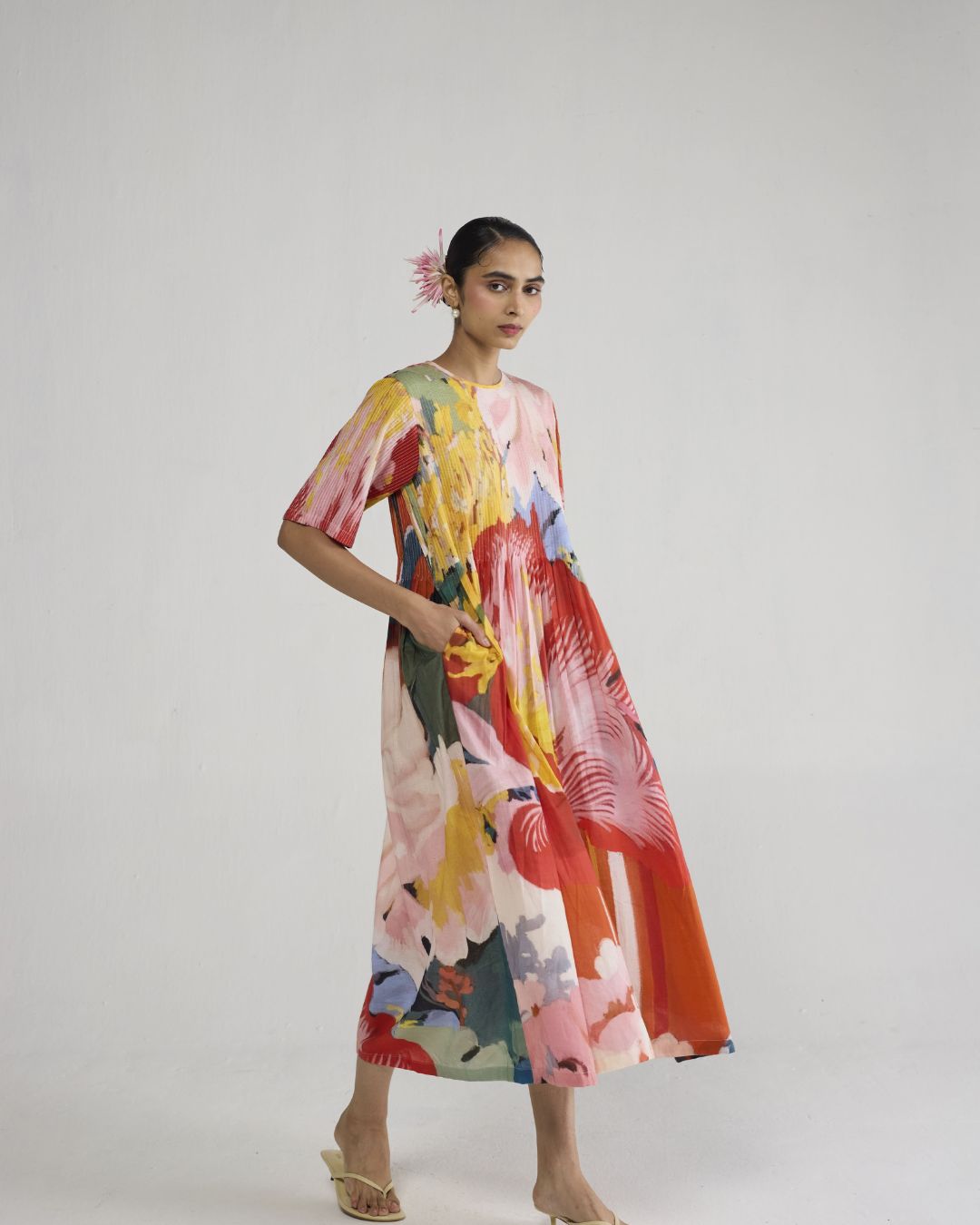 OBU PINTUCKS DRESS