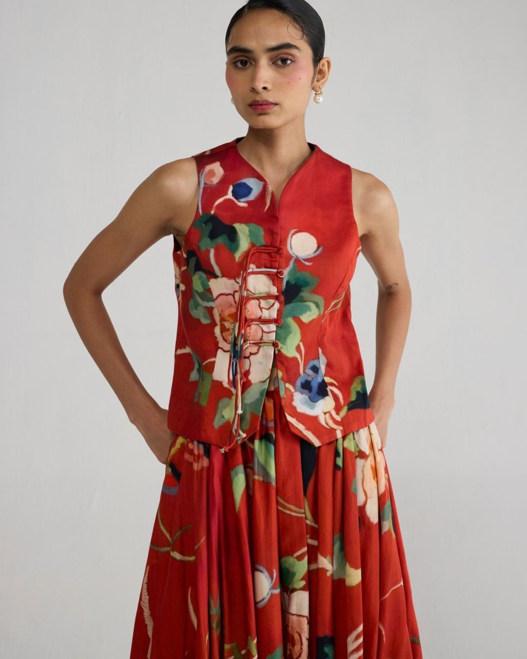 BARA WAISTCOAT & SKIRT SET
