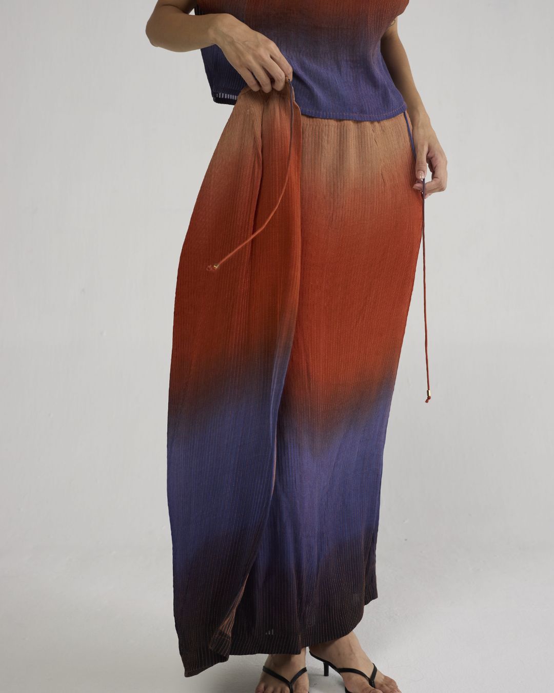 Ume Pintucks Wrap Skirt