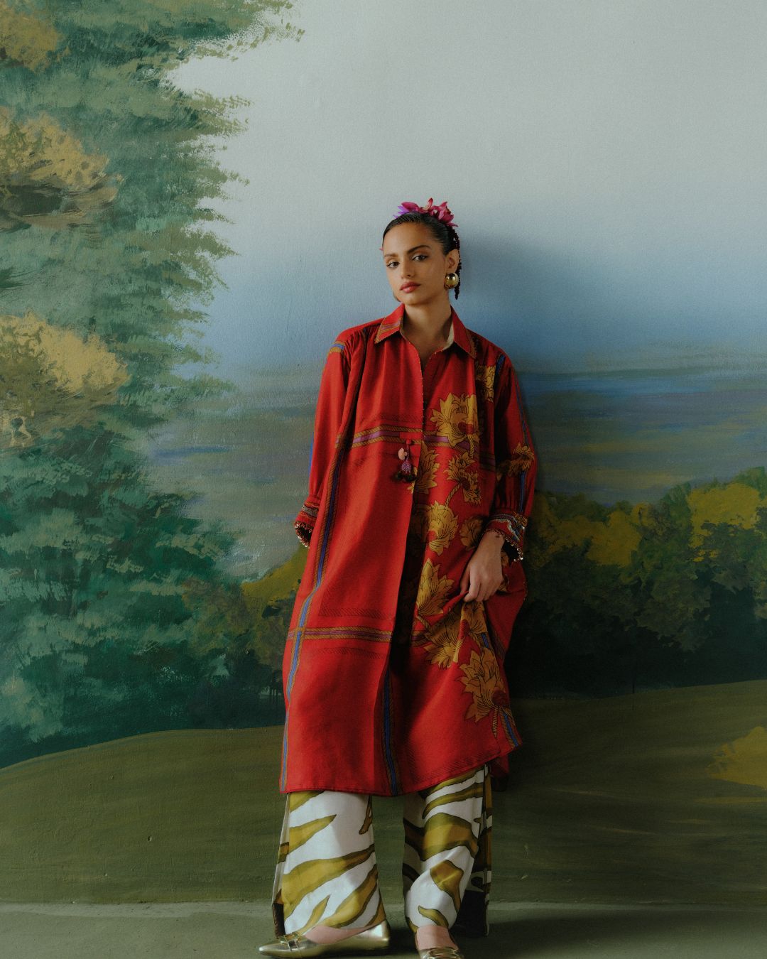 Scarlet Garden Kurta Set