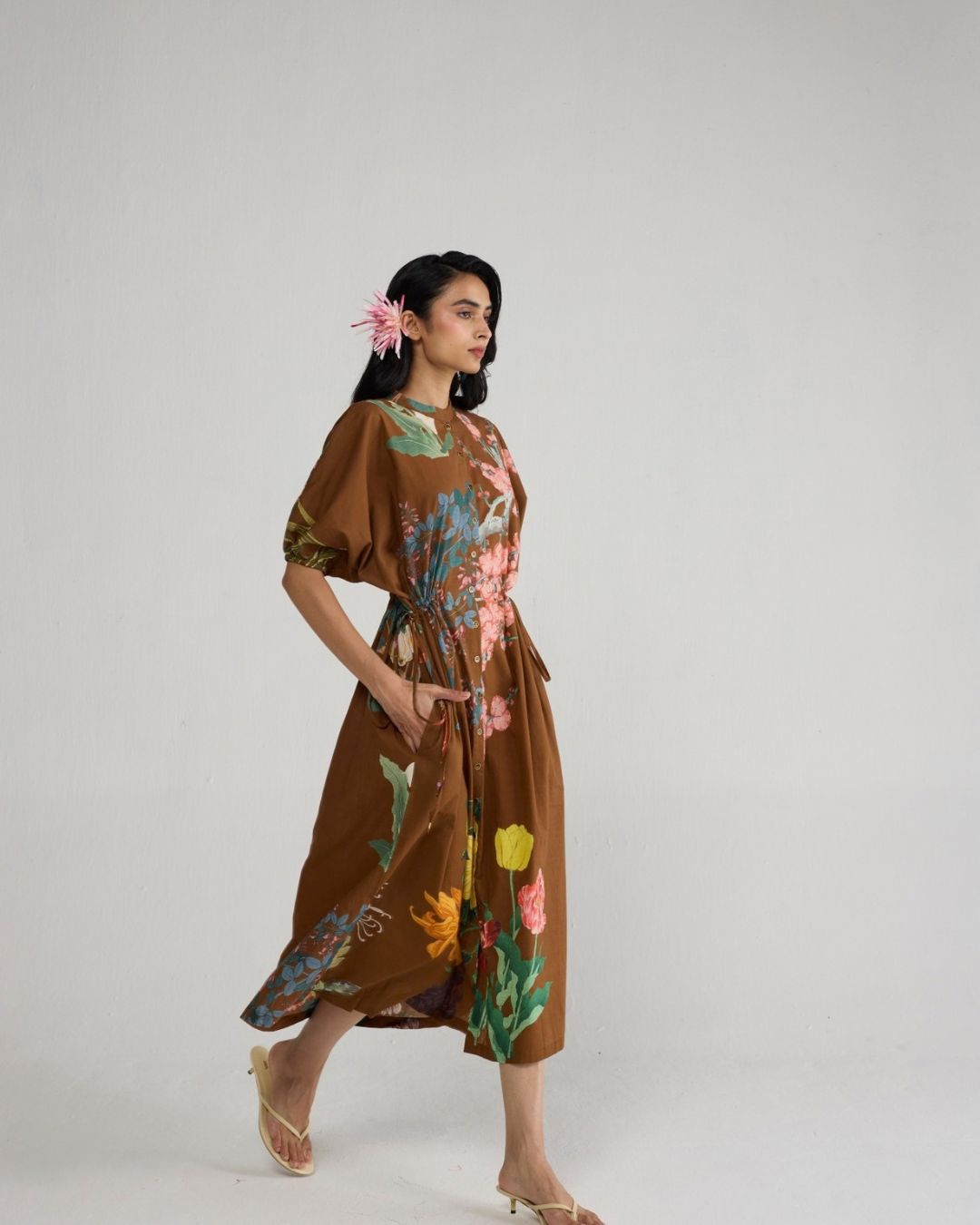 Emi Side Tie Up Dress