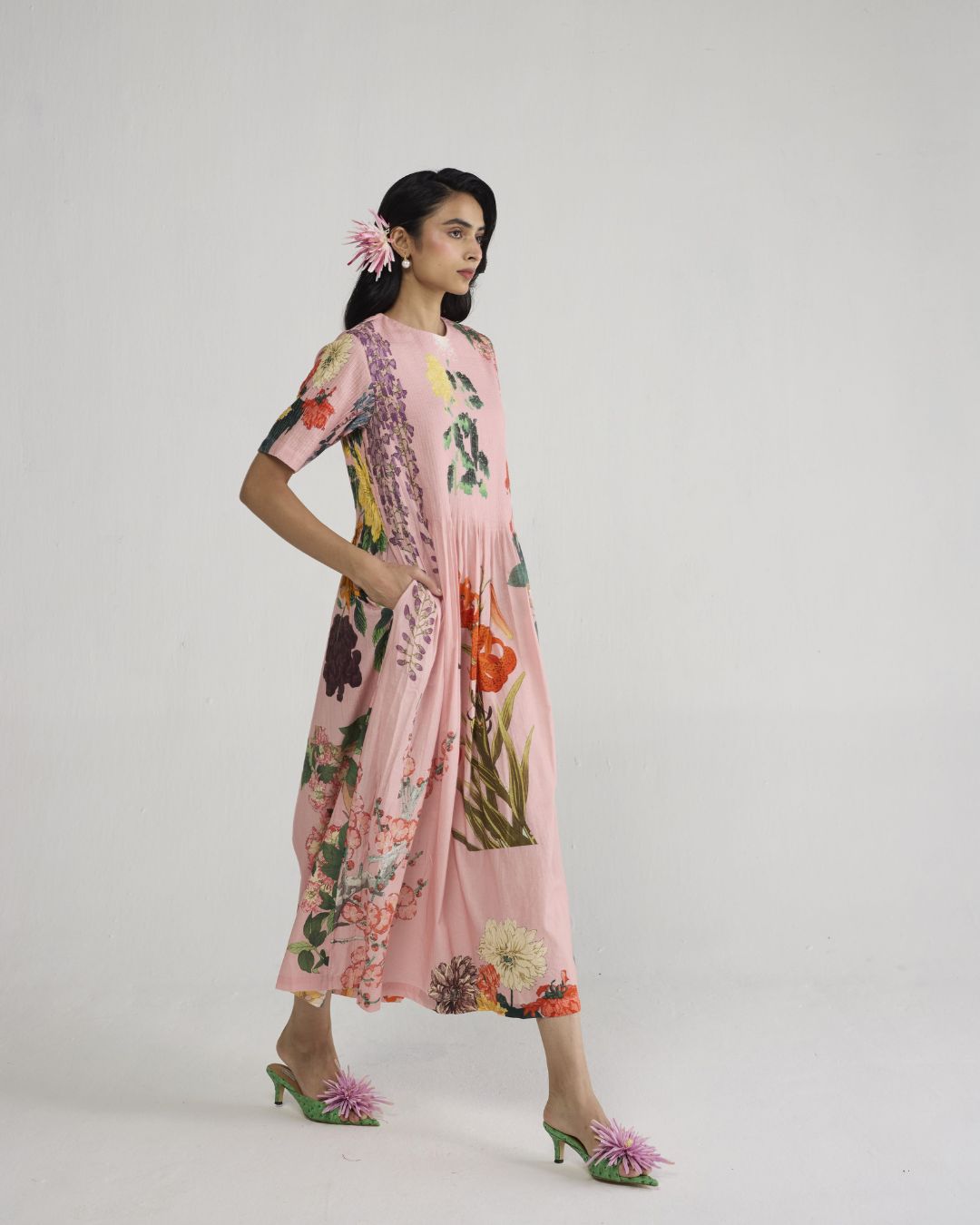 Sakura Pintucks Dress