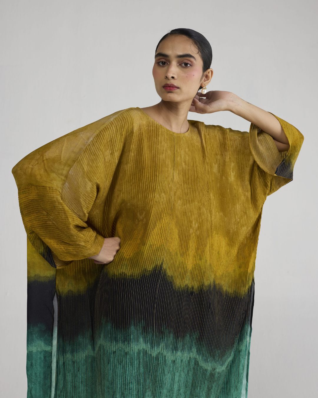 URI PINTUCKS KAFTAN KURTA SET