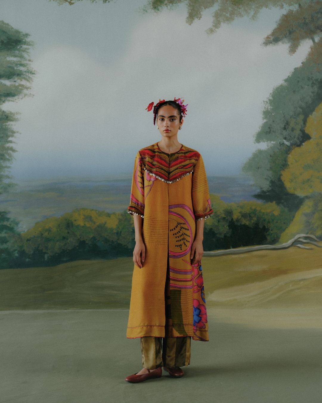 Ochre Trail Kurta Set