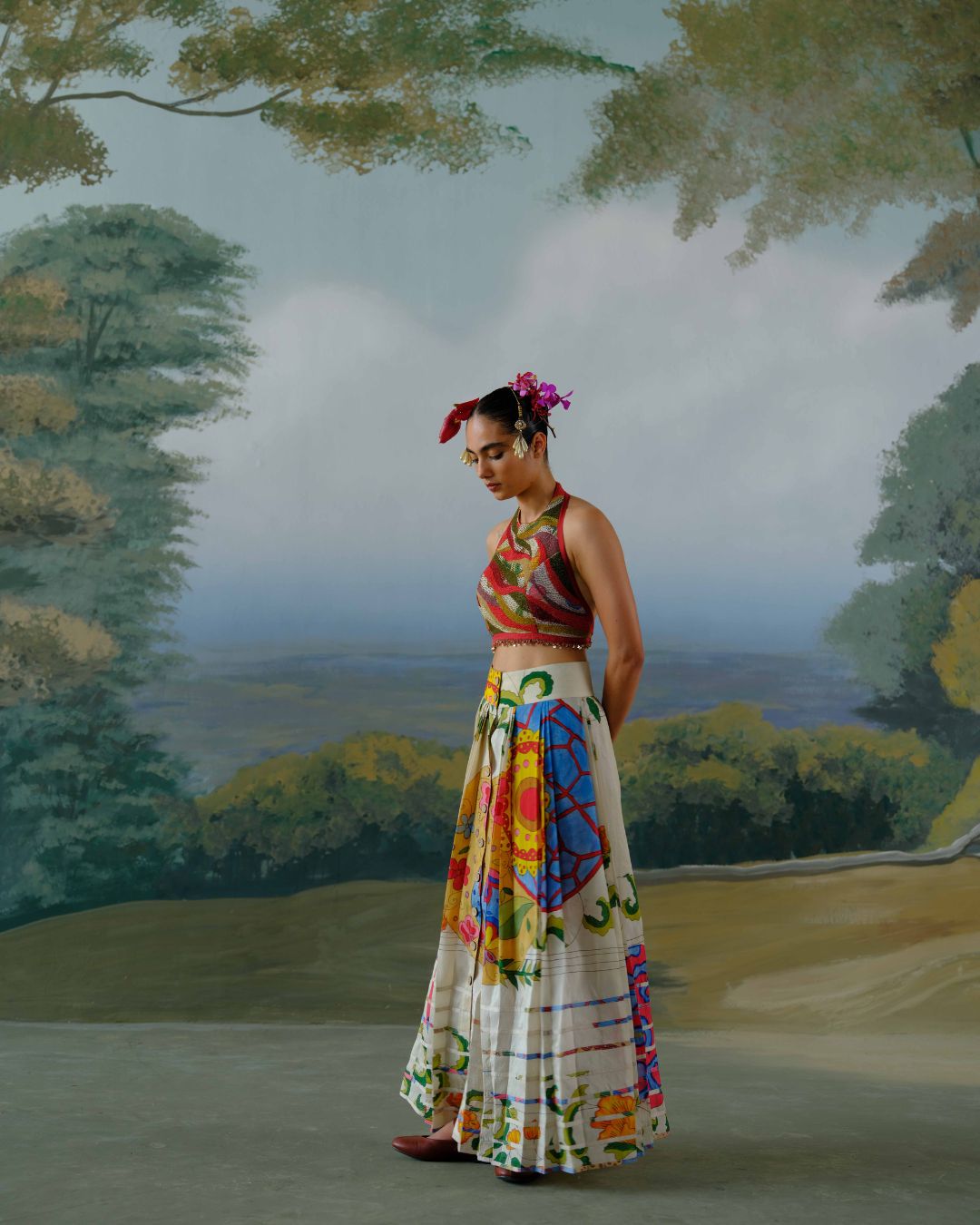 Summer Meadow Skirt Set