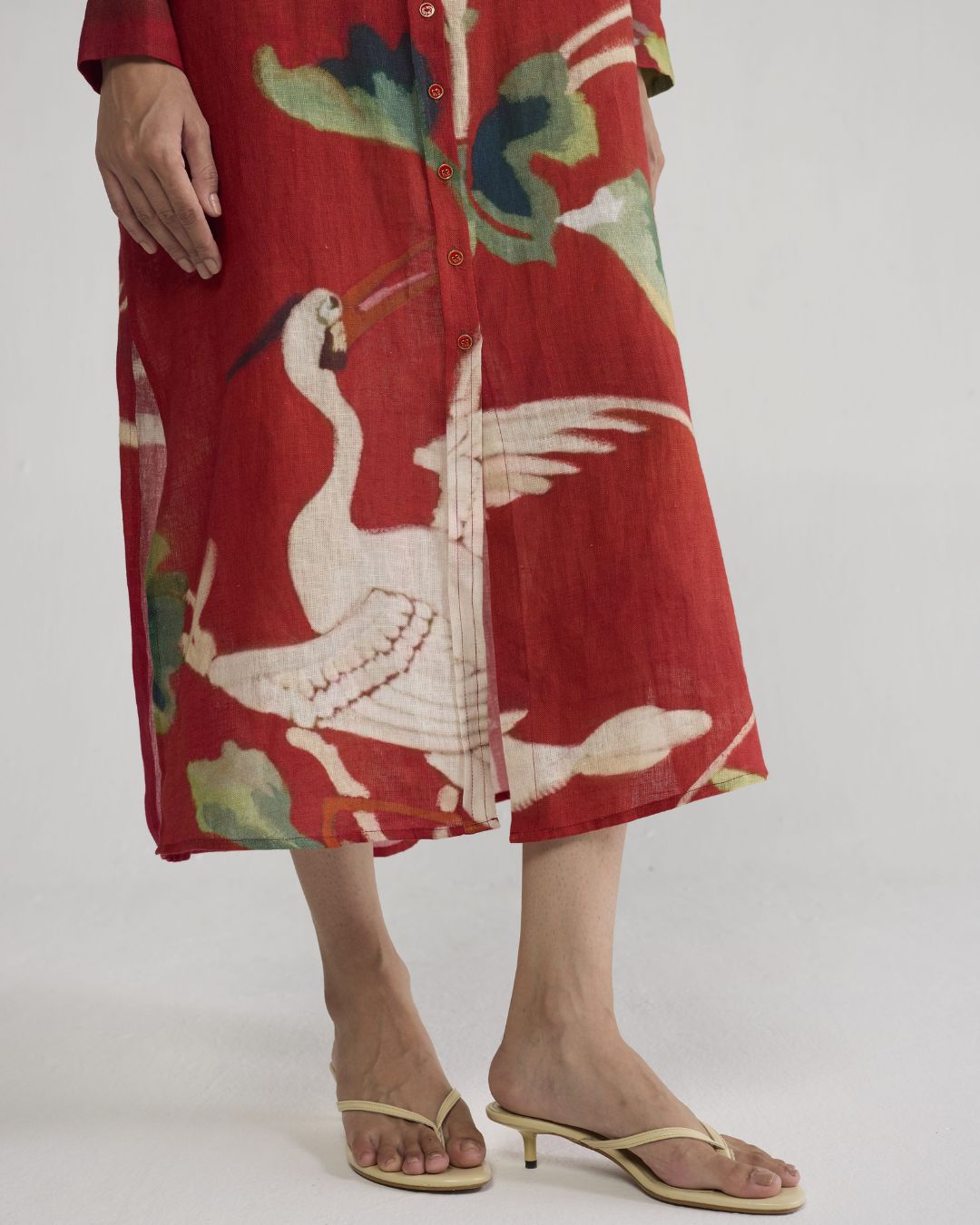 BARA LINEN SHIRT DRESS
