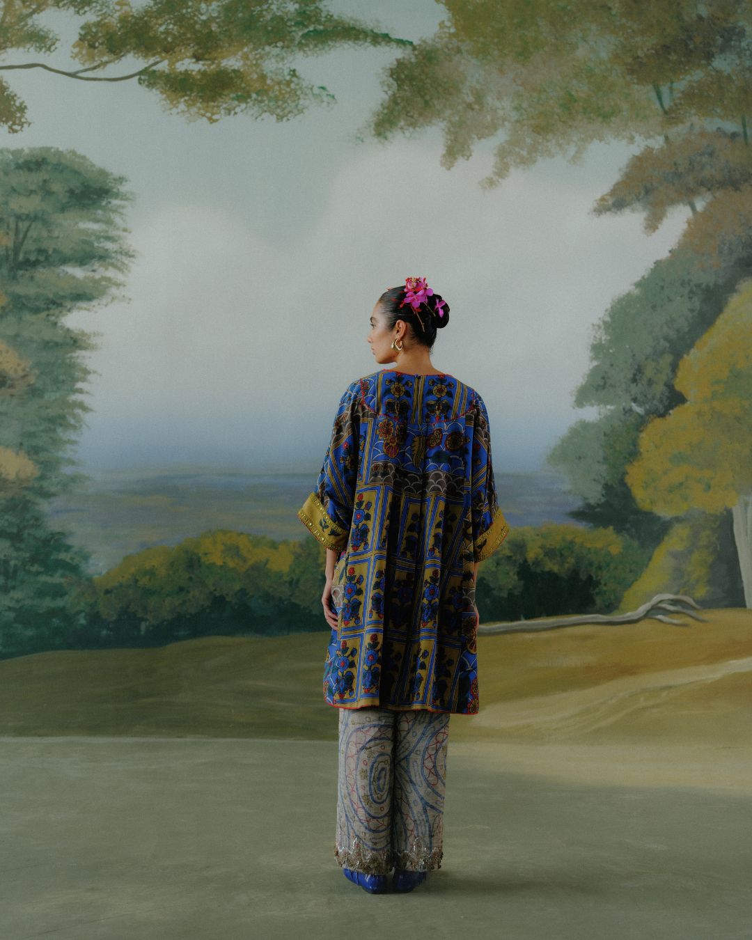 Midnight Garden Kurta Set