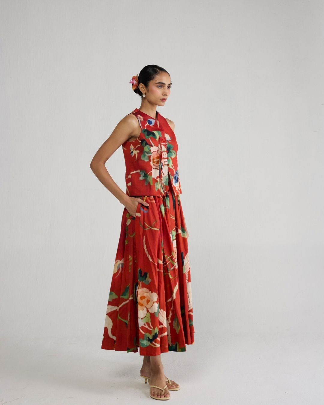 BARA WAISTCOAT & SKIRT SET