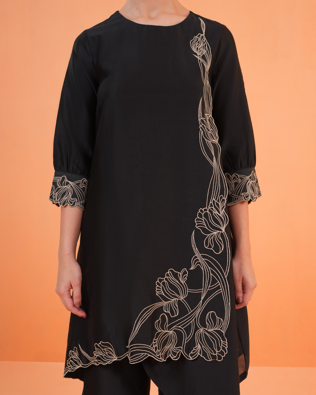 ORIGANI Black Oasis Tunic Set