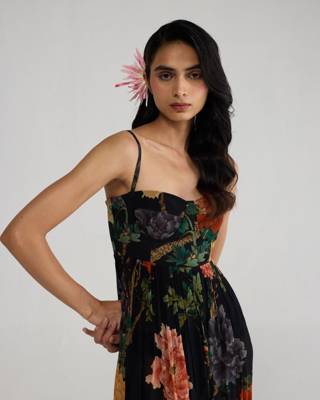 Himari Crepe Bralette Dress