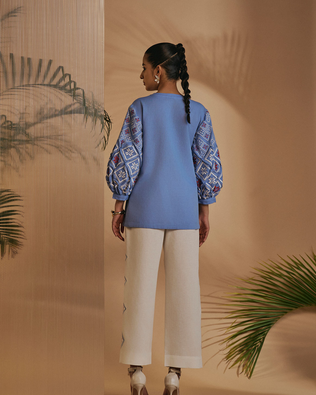 ORIGANI Blue Rainforest Co-ord Set
