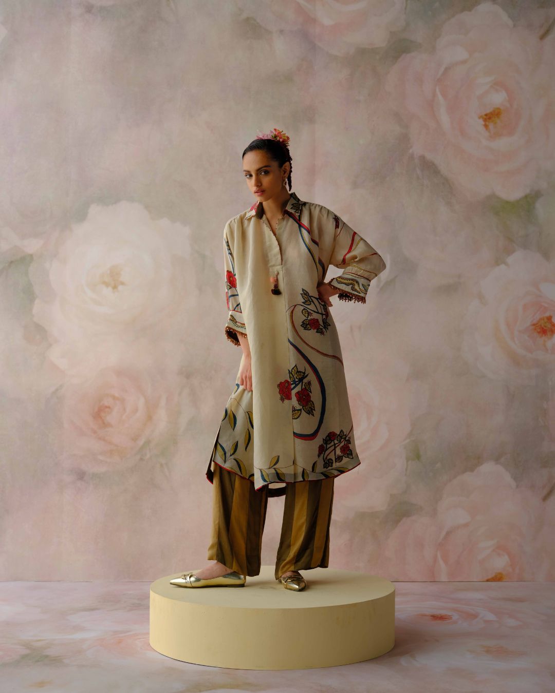 Ivory Bloom Kurta Set