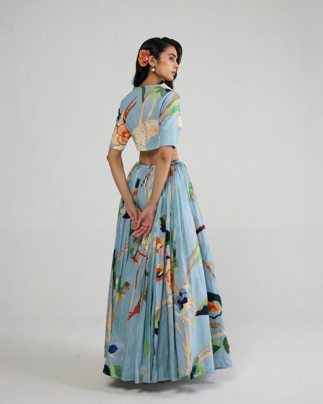 Assagao Blouse &amp; Skirt Set