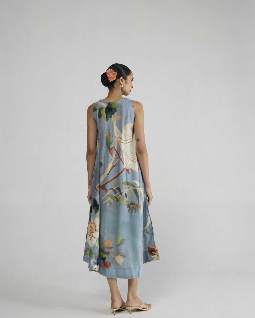 ASAGAO V - NECK DRESS