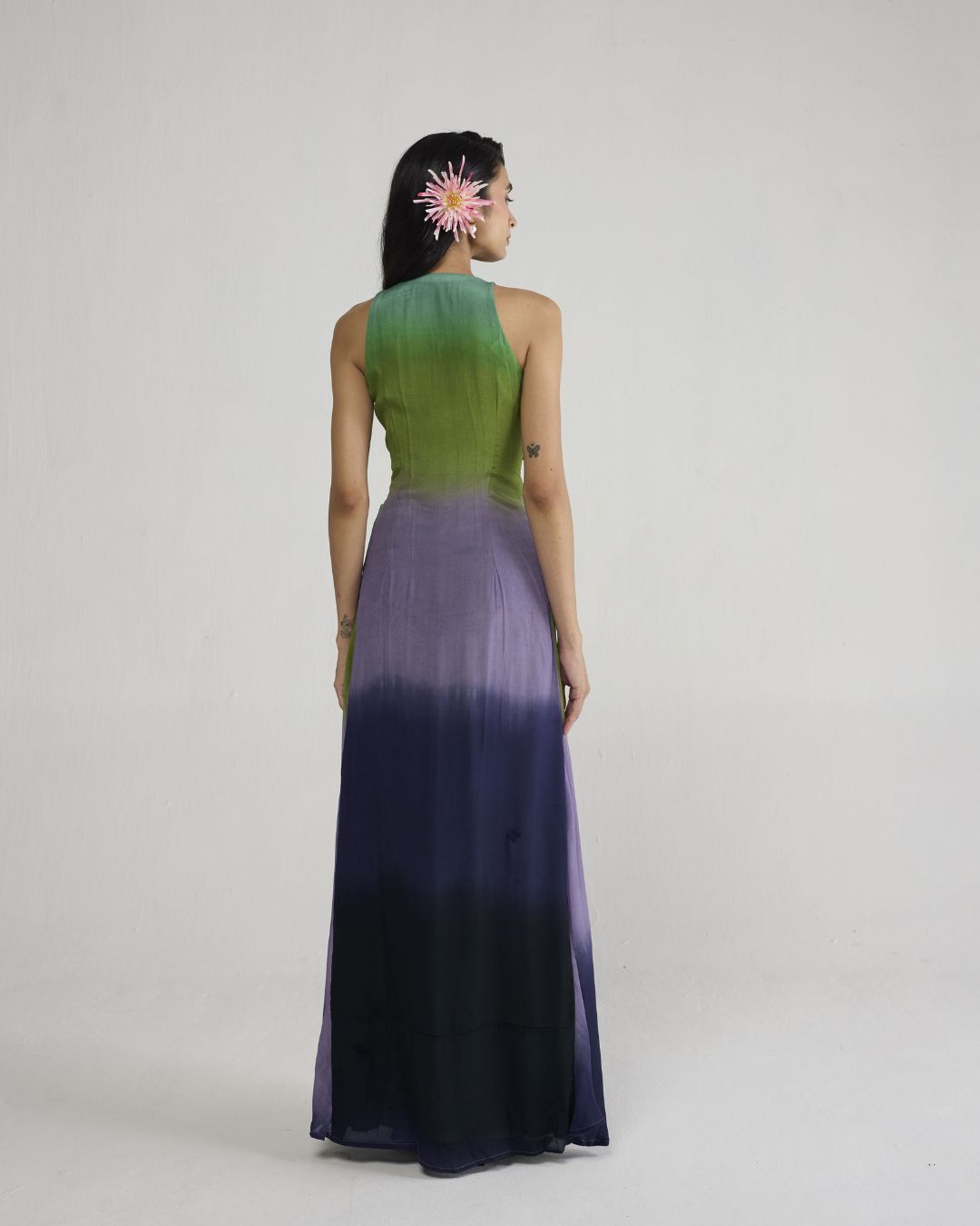 Hana V-Neck Draped Dress