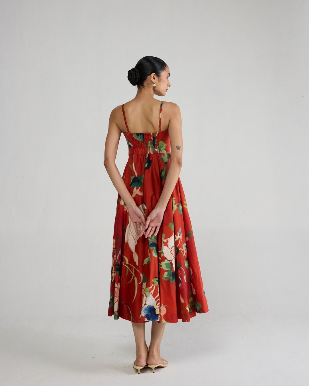 BARA FLARED BRALETTE DRESS