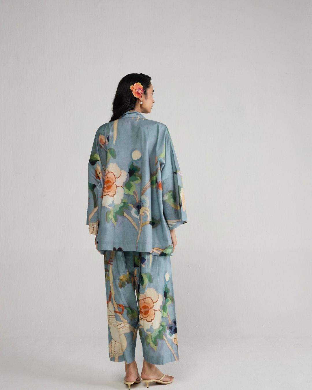 ASAGAO KIMONO KURTA & PANTS SET