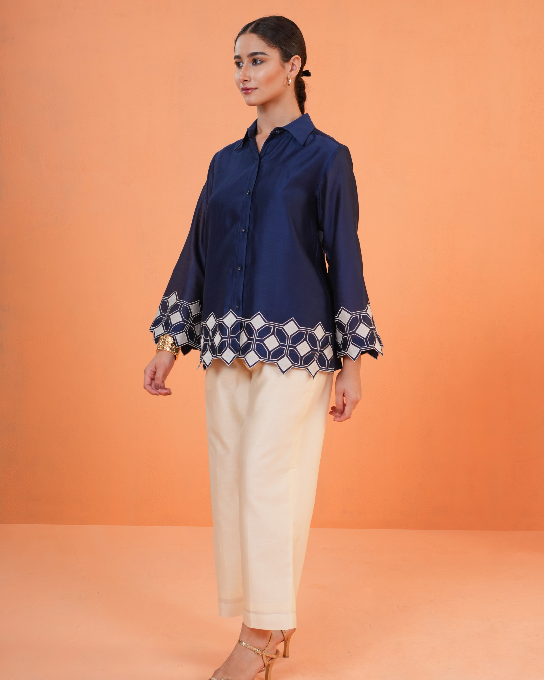 ORIGANI Blue Symphony Co-ord Set