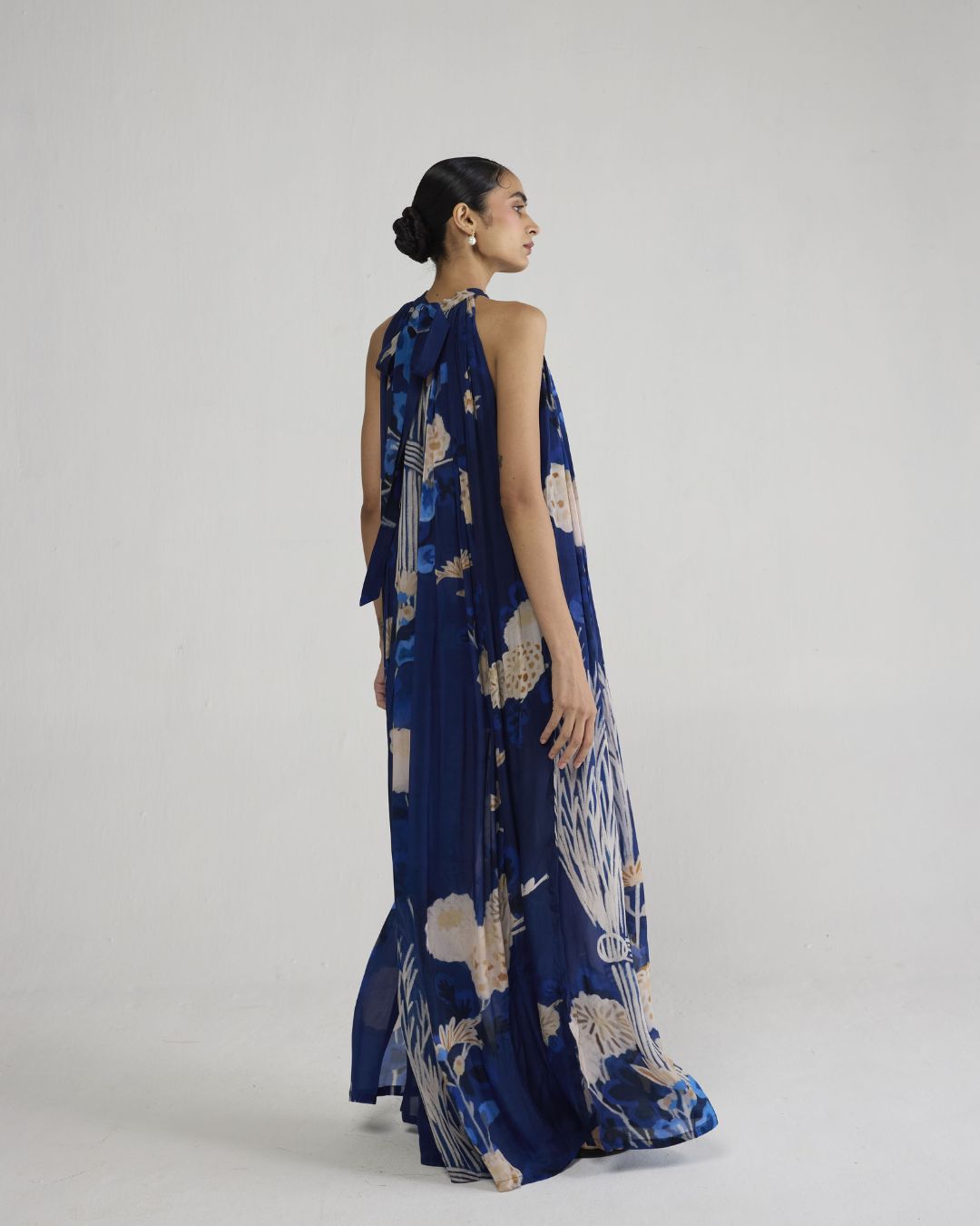 Ren Halterneck Crepe Dress