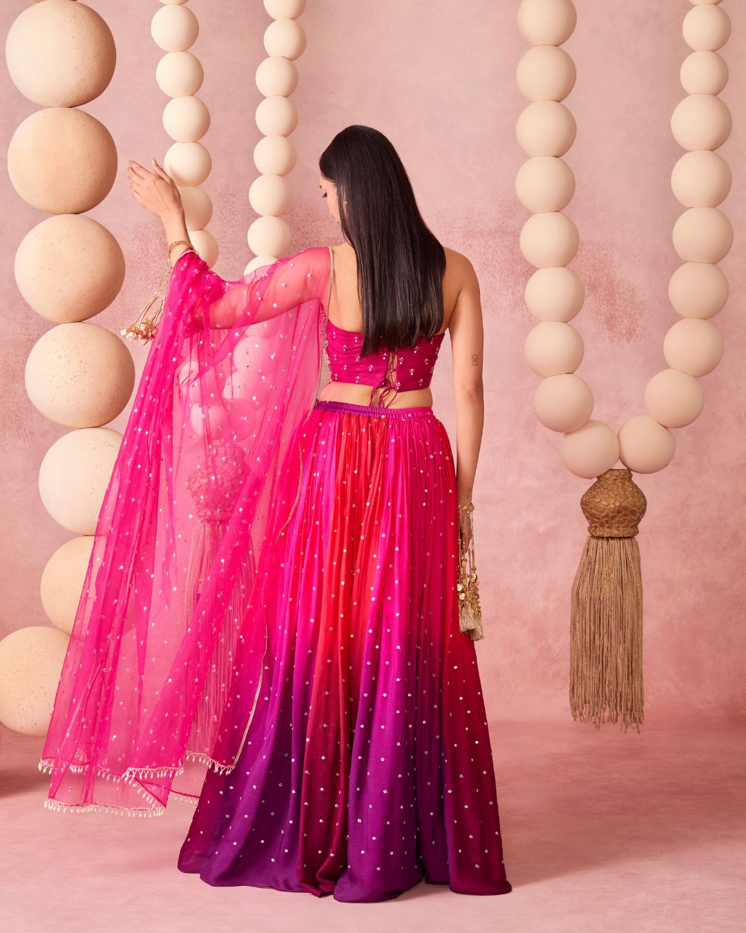 JUGNU OMBRE LEHENGA