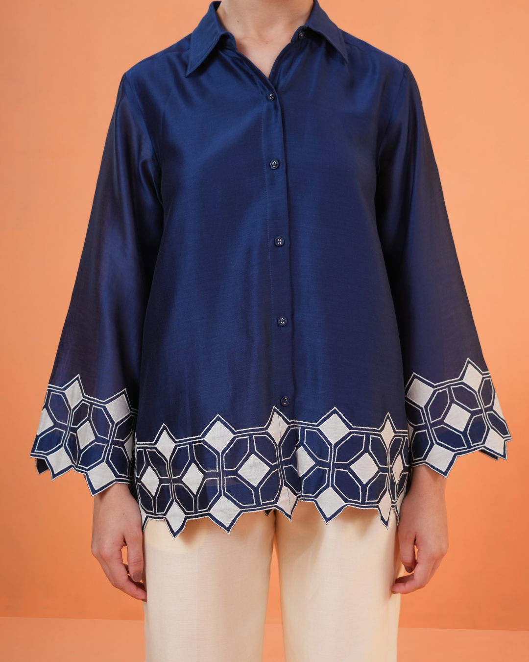 ORIGANI Blue Symphony Co-ord Set