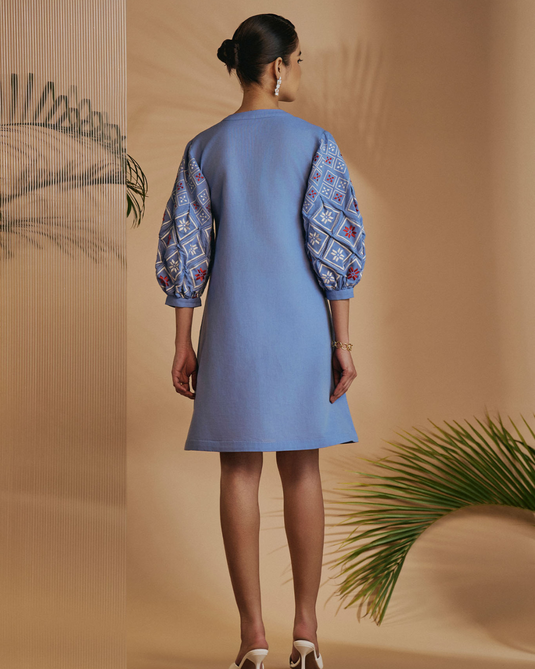 ORIGANI Blue Rainforest Tunic Dress