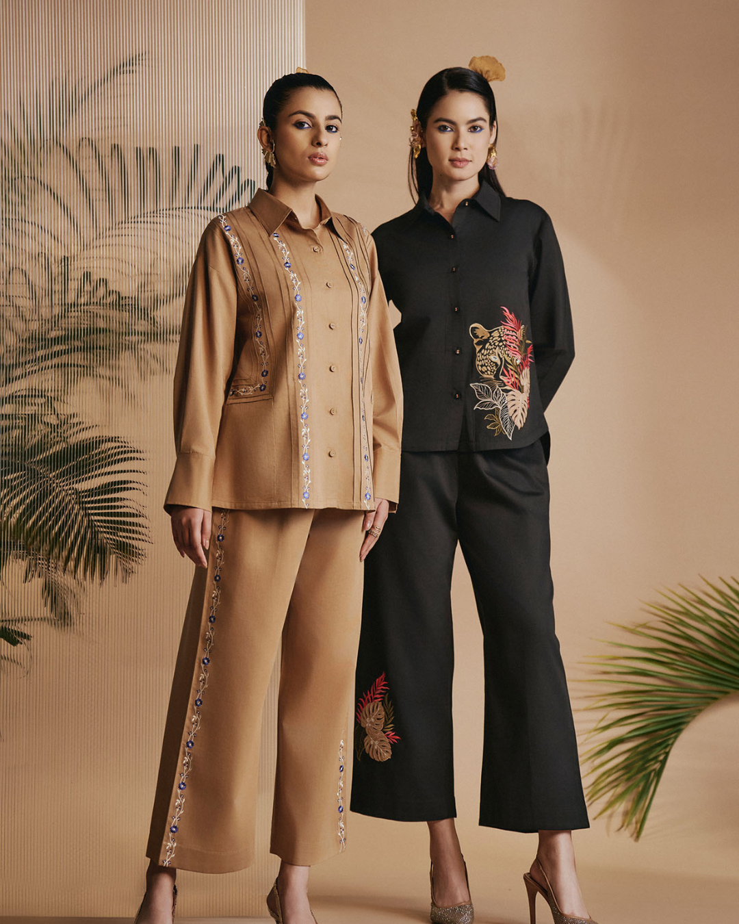 ORIGANI Brown Reverie Co-ord Set