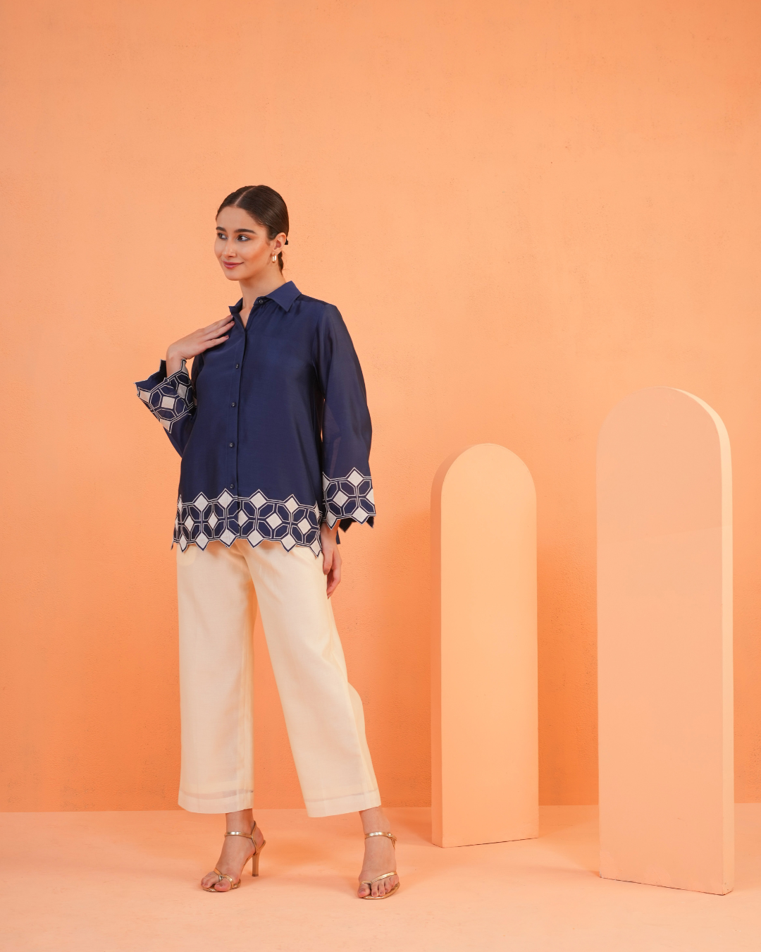 ORIGANI Blue Symphony Co-ord Set